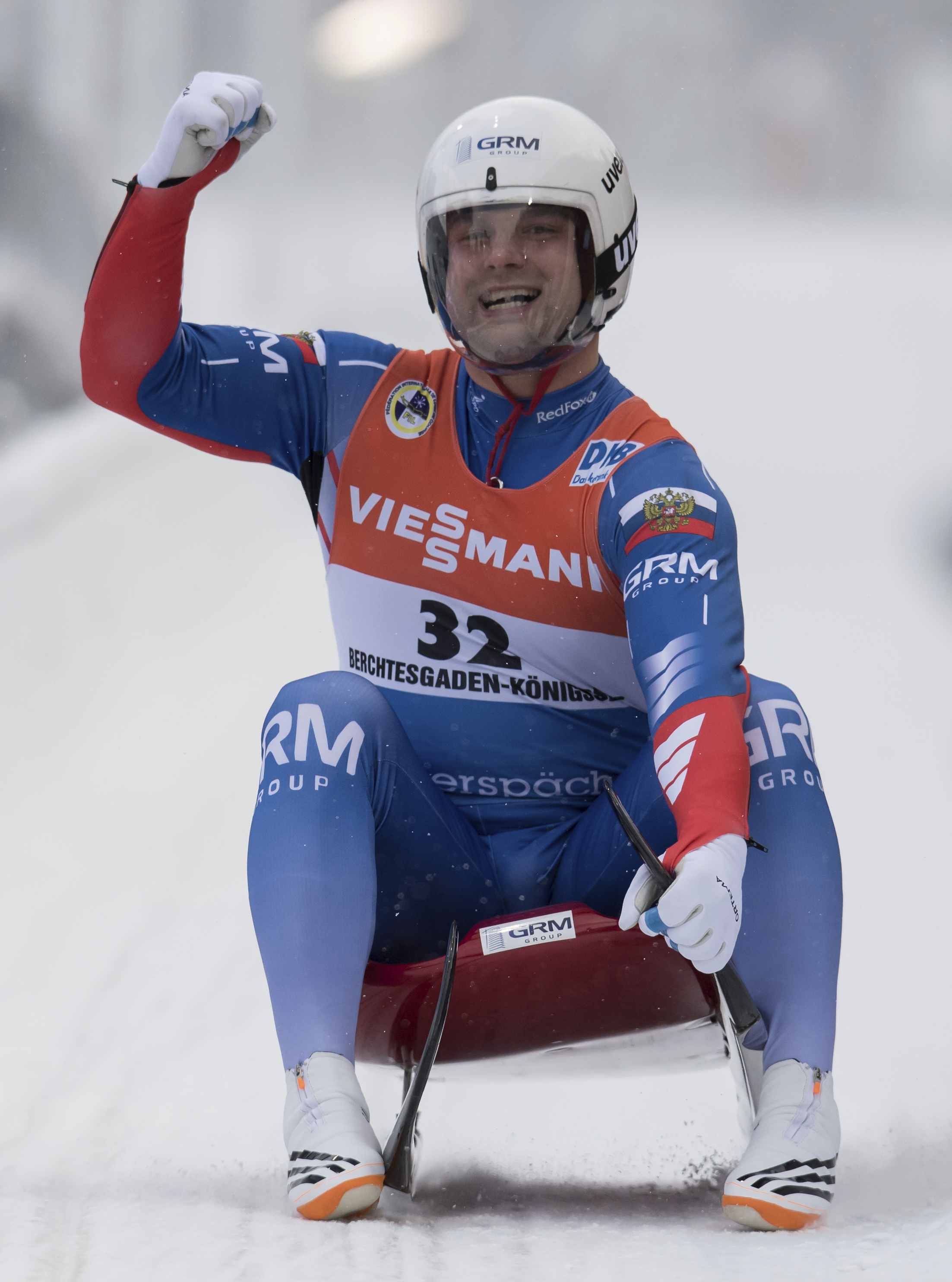 Semen Pavlichenko wins luge World Cup race, men's Euro title