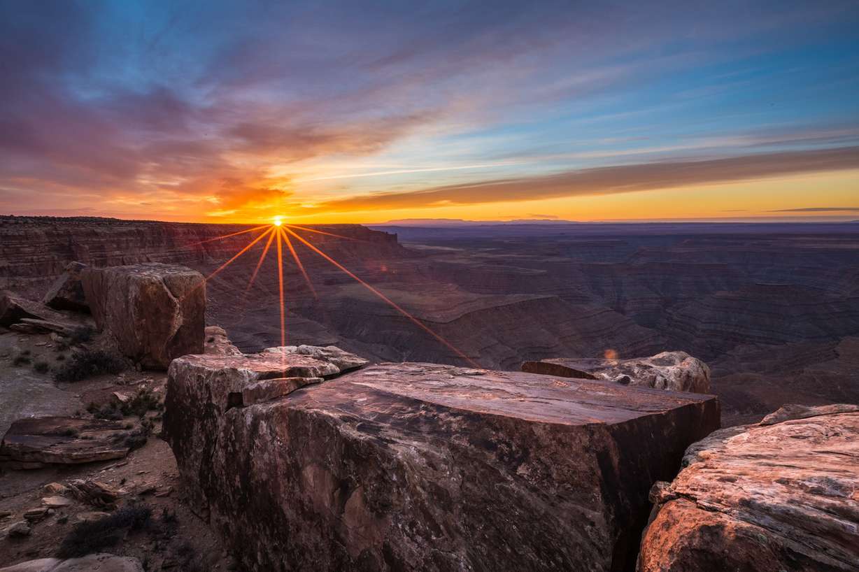 A winter sunrise from Muley Point on Cedar Mesa, within the boundaries of Bears Ears National Monument. (Photo: Dave Cawley, Deseret News)