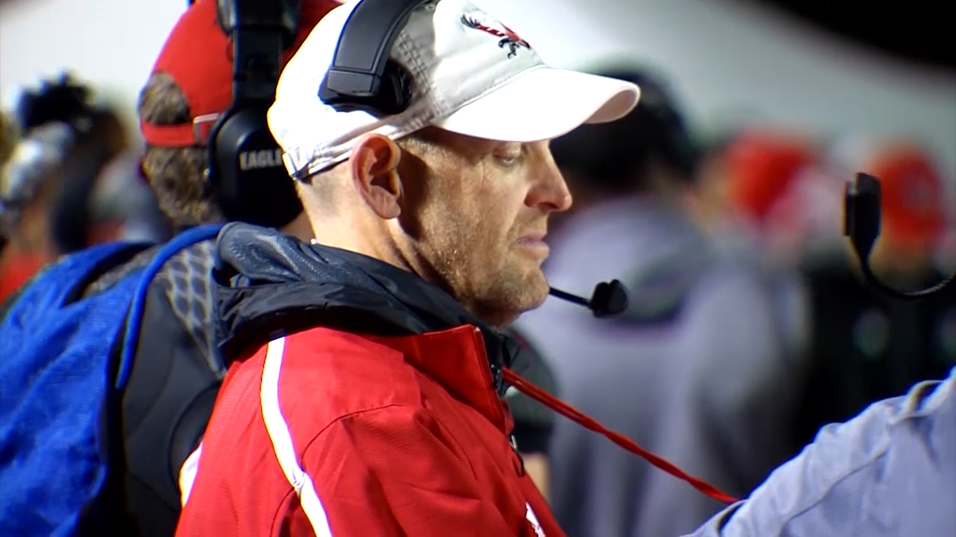 Prior to his tenure at Utah, Troy Taylor worked at FCS Eastern Washington and at Folsom High School in the Sacramento area. (Photo via KSL TV)