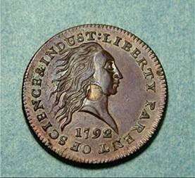 A photo of one of the first coins produced by the U.S. Mint in 1792 (Photo courtesy U.S. Mint)