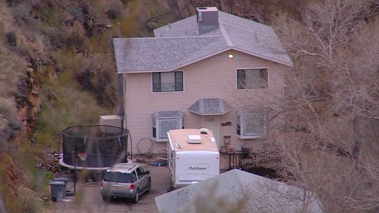 The home in Toquerville, Utah, where Brandy K. Jaynes' 12-year-old son was found locked in a bathroom Jan. 8, 2016. Prosecutors say the boy was left in the dark, surrounded by human feces and weighed only 30 pounds. (Photo: Marc Weaver, KSL TV)