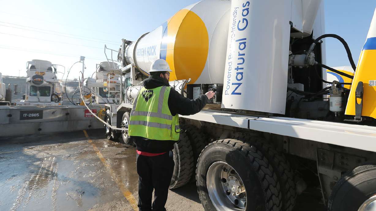 Geneva Rock cements cleaner air future with new trucks, refueling station