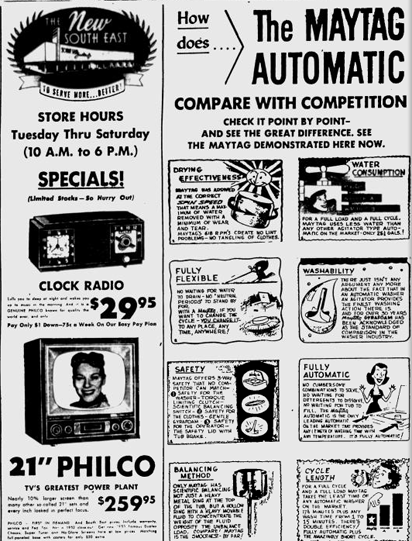 An ad that ran in an early 1950s edition of the Deseret News.