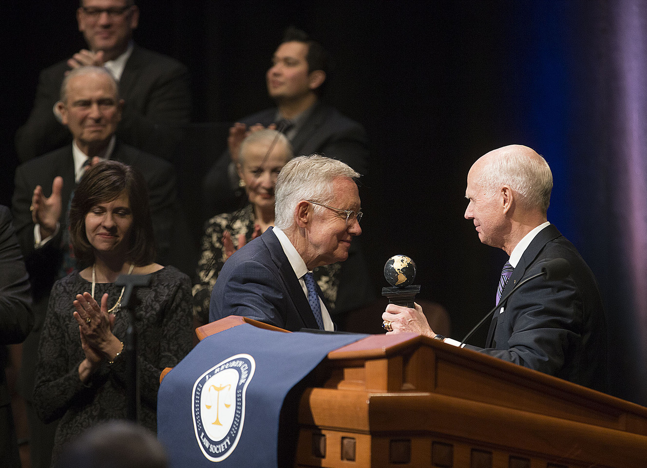 Law society lauds Sen. Harry Reid's service to country, LDS church