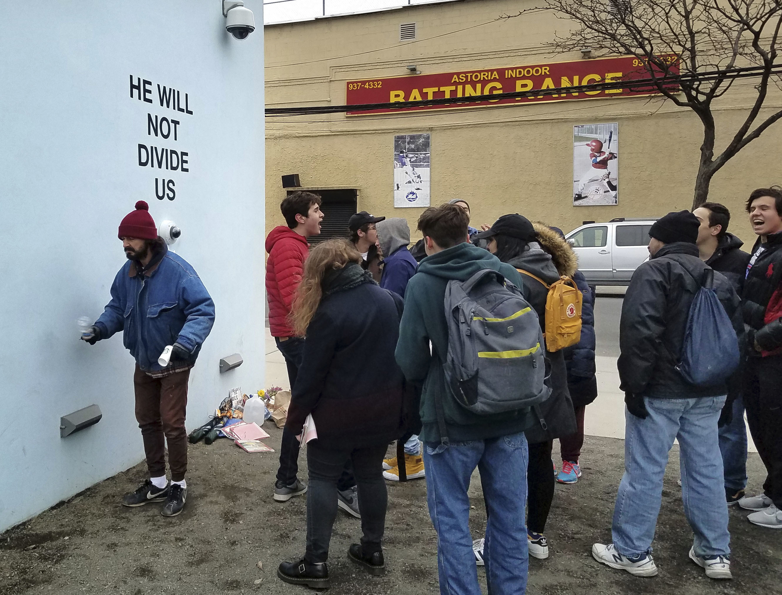 LaBeouf-led livestream says 'He Will Not Divide Us'