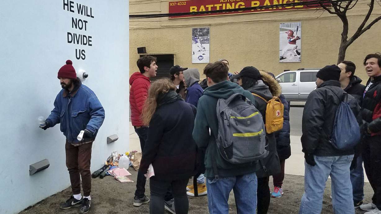 LaBeouf-led livestream says 'He Will Not Divide Us'