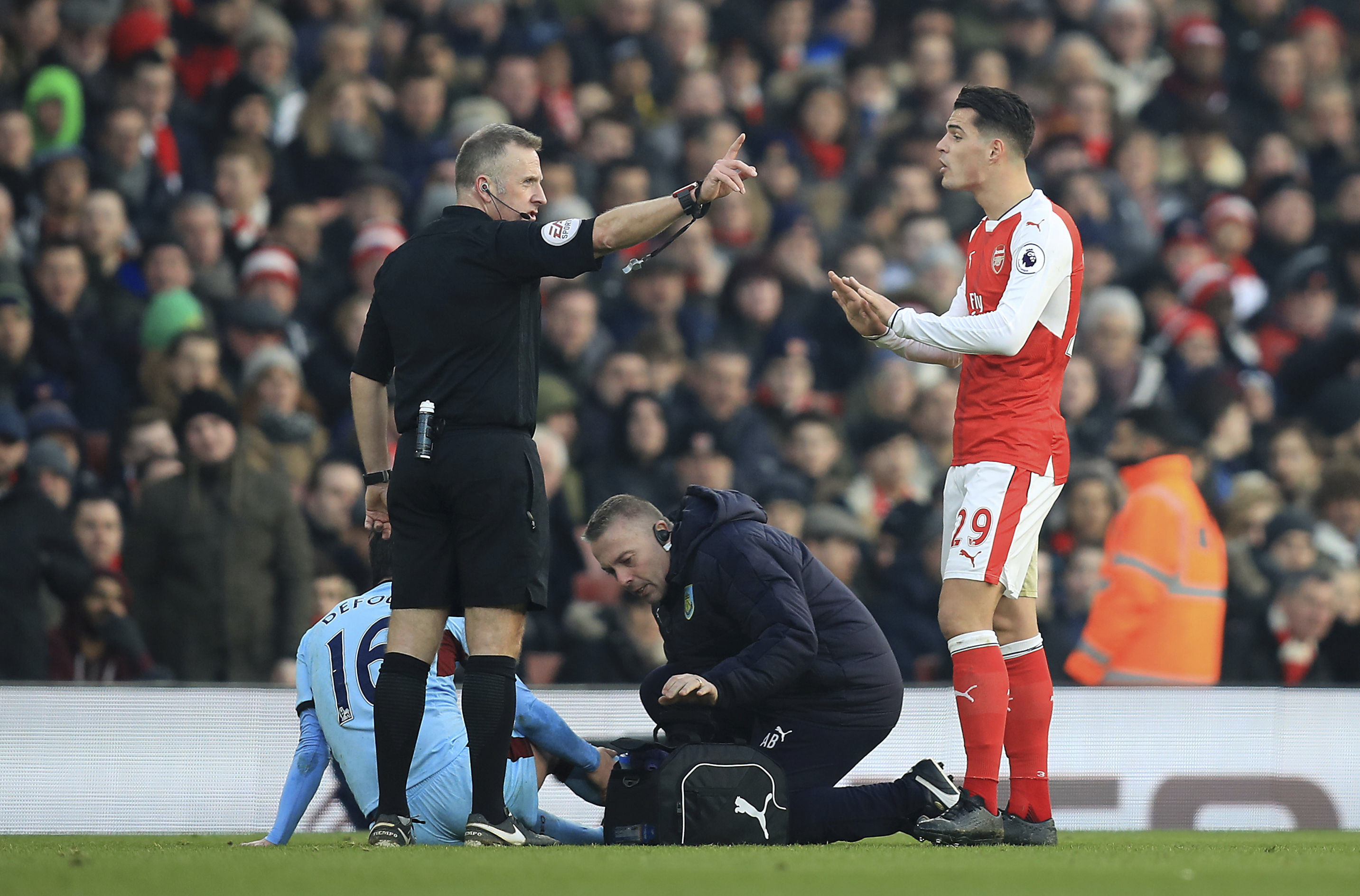 Arsenal midfielder Xhaka questioned by police