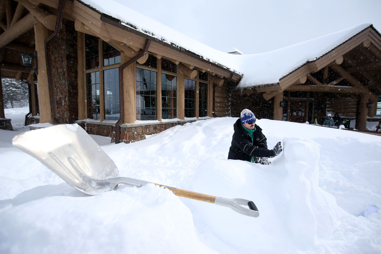 Photos: The snow just keeps piling up at Snowbasin
