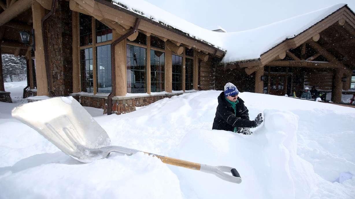 Photos: The snow just keeps piling up at Snowbasin