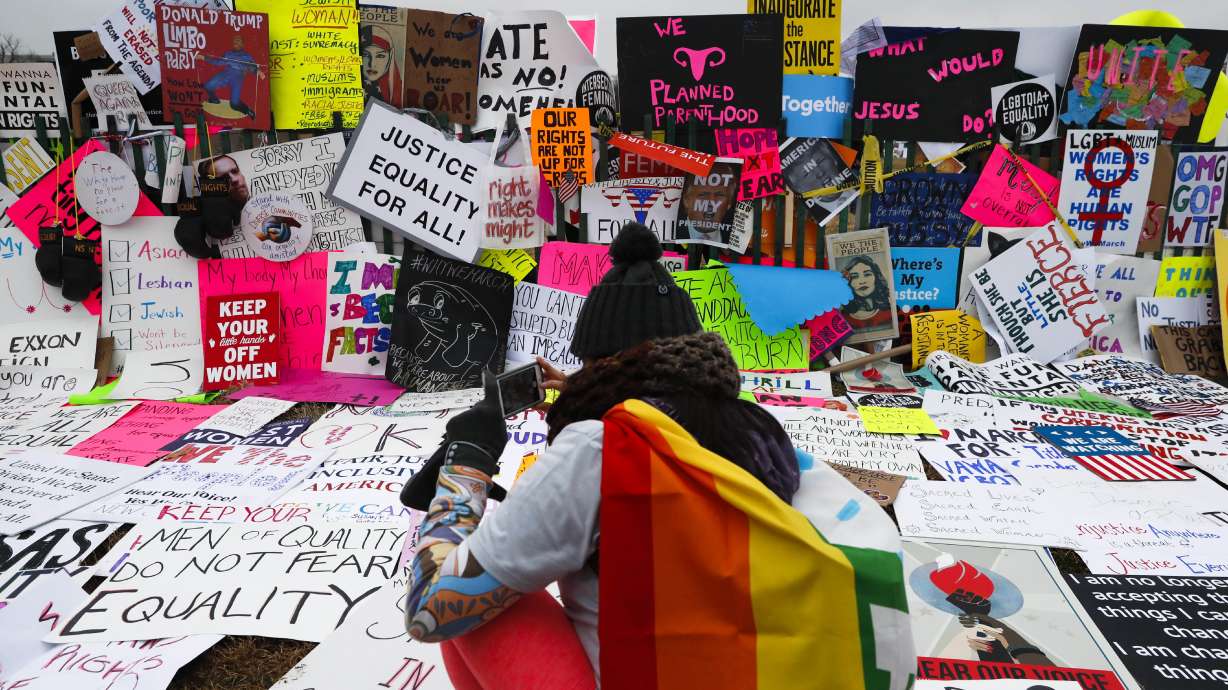 Sign of the times: Signs from women's marches being saved