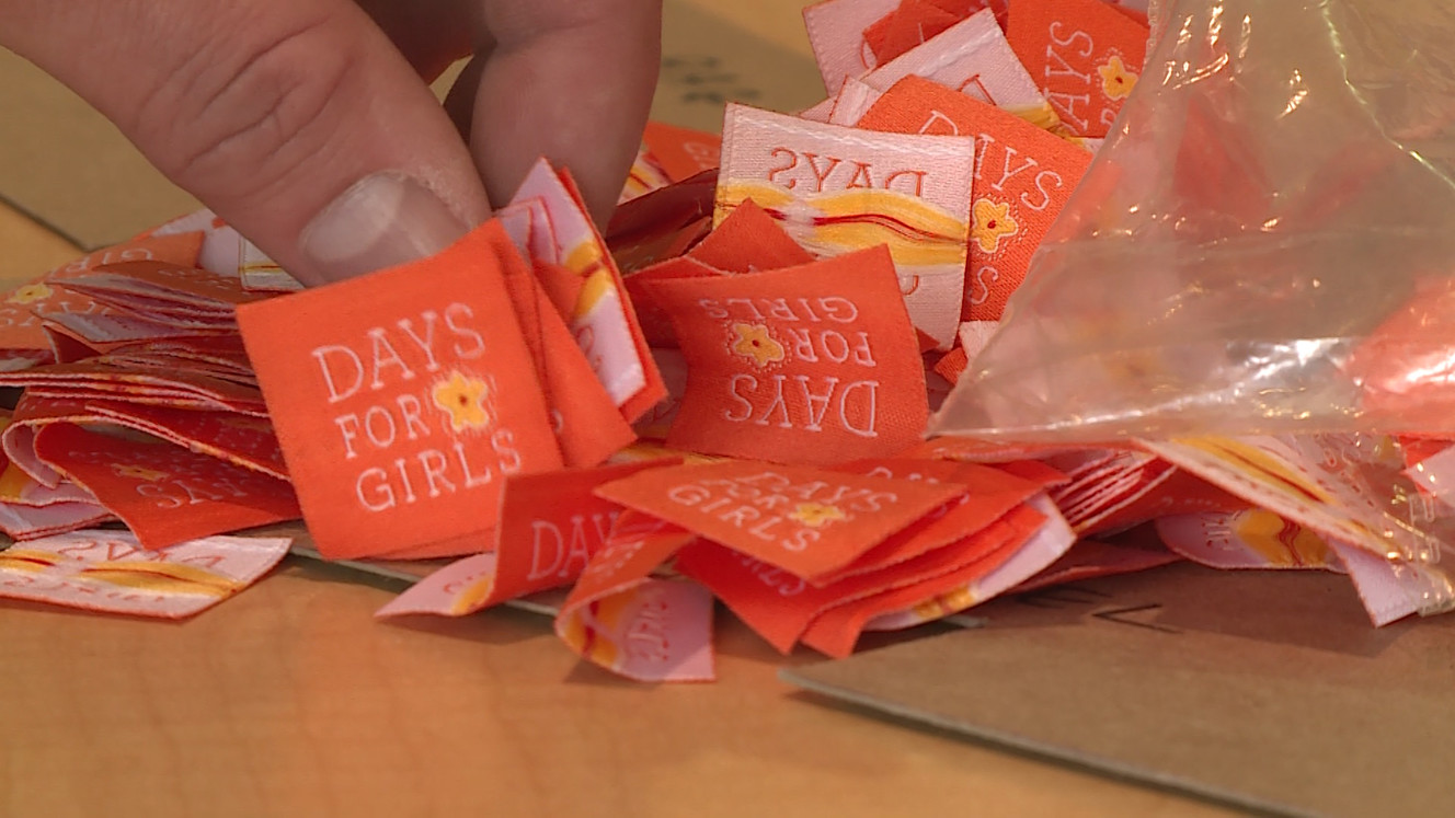 Tags ready for a "Days for Girls" kit. (Photo: Ray Boone)