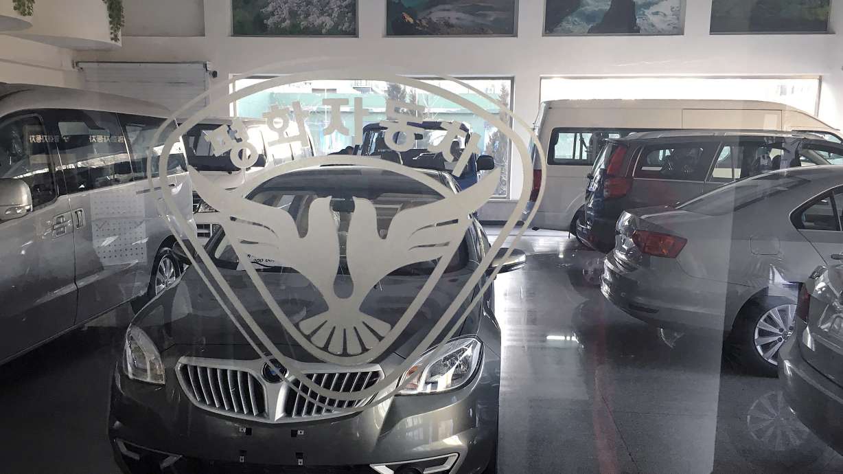 At a Pyongyang car dealership, only the logos are local
