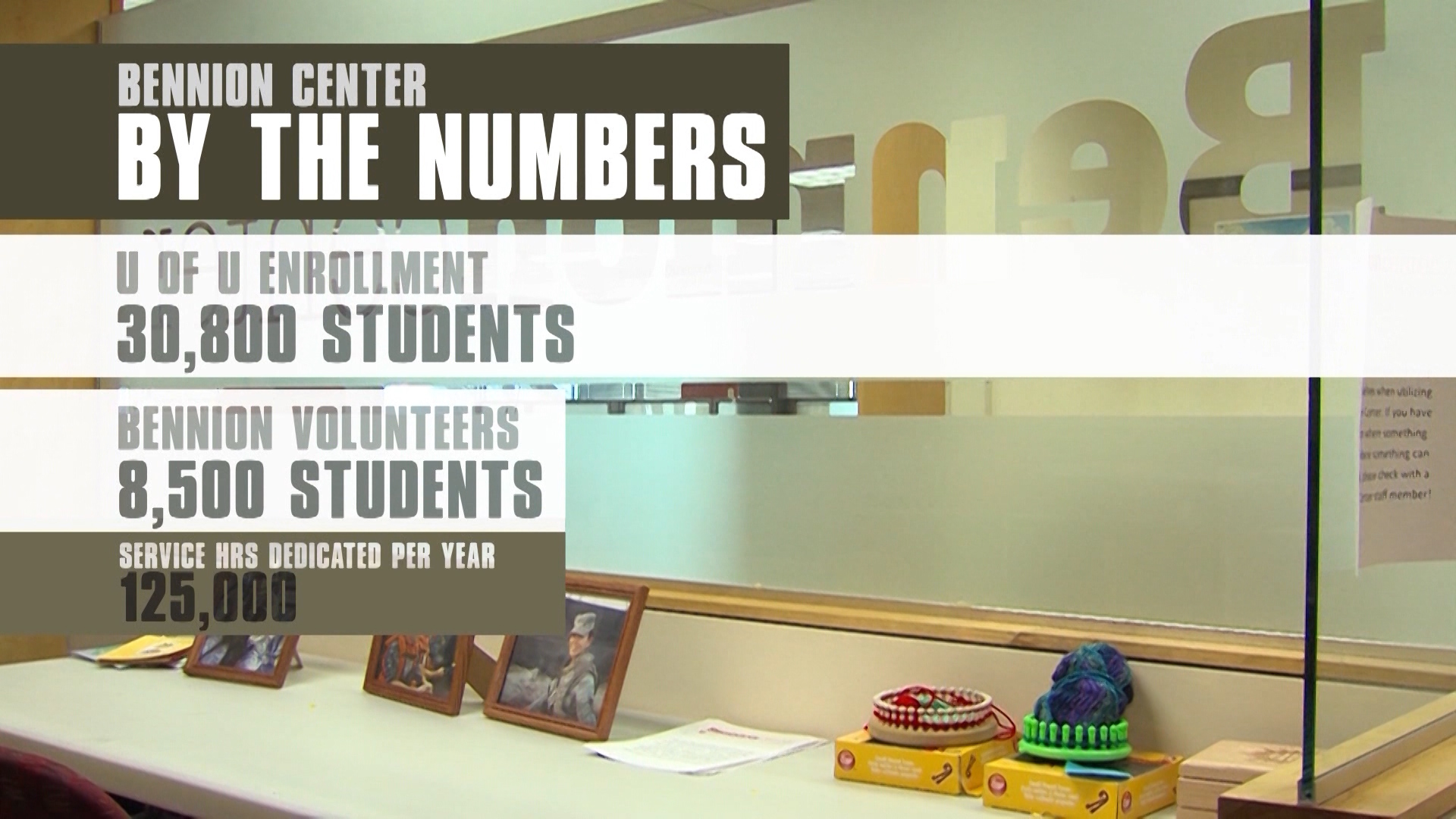 Today more than a fourth of the student body is engaged with the center. (Photo: KSL TV)