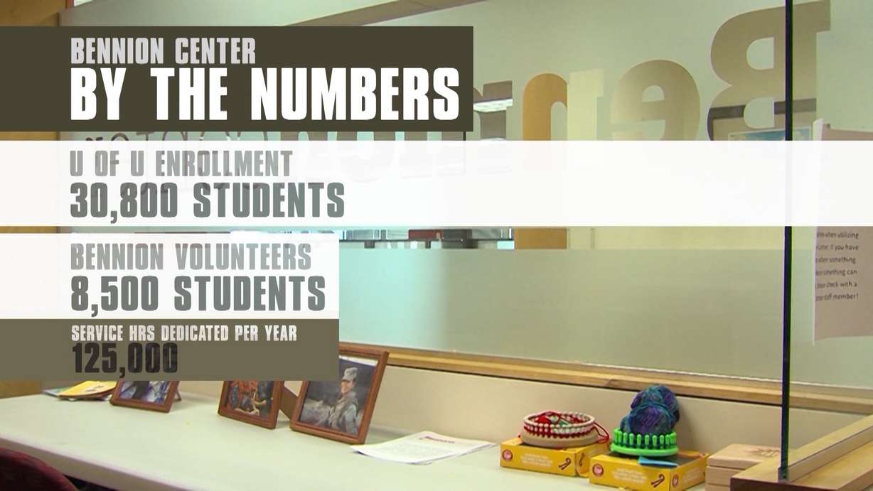 Today more than a fourth of the student body is engaged with the center. (Photo: KSL TV)