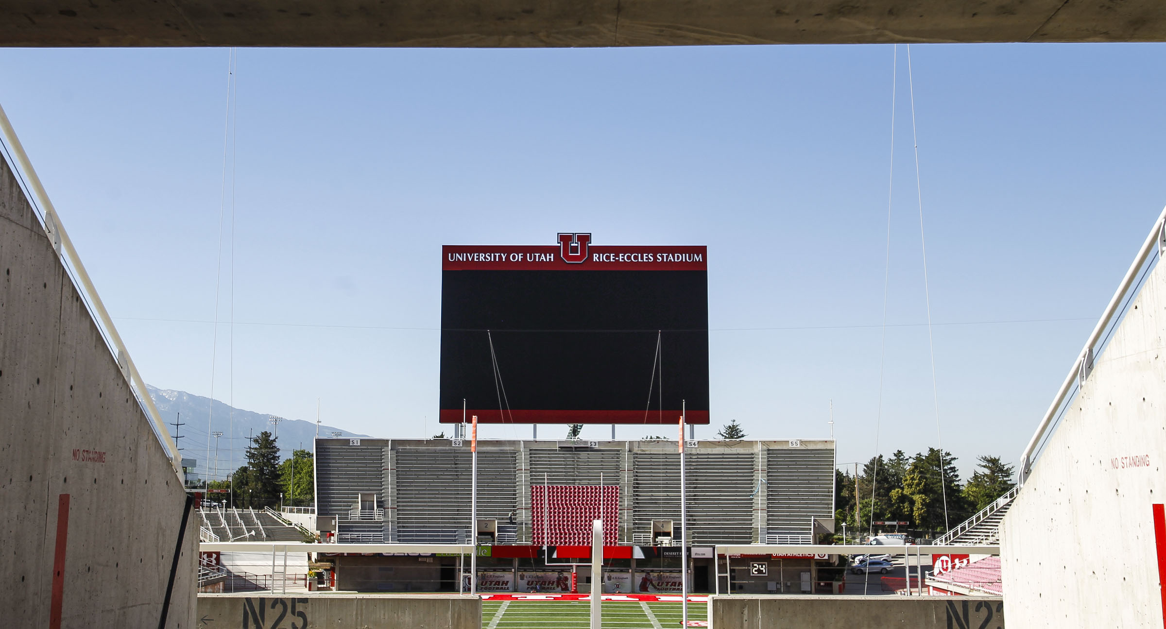University of Utah debuts their new scoreboard and digital sound system at Rice-Eccles Stadium in Salt Lake City on Friday, June 24, 2016. (Photo: Westen Kenney, Deseret News, File)
