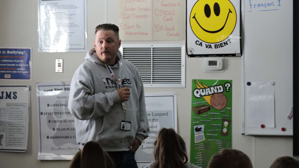 South Jordan Middle School social studies teacher Chris Voorhees. Photo: Jordan School District