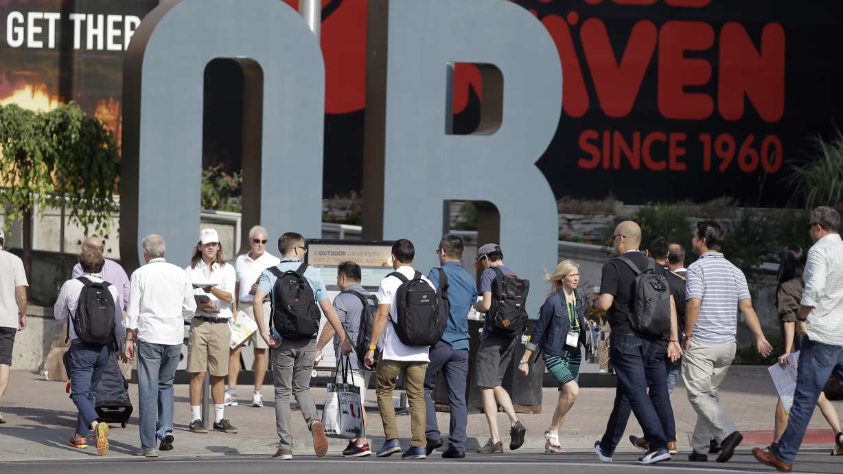 The Outdoor Retailer show in Salt Lake City in January 2017. The trade show is bringing its winter and summer shows back to Salt Lake City after a five-year stint in Denver.