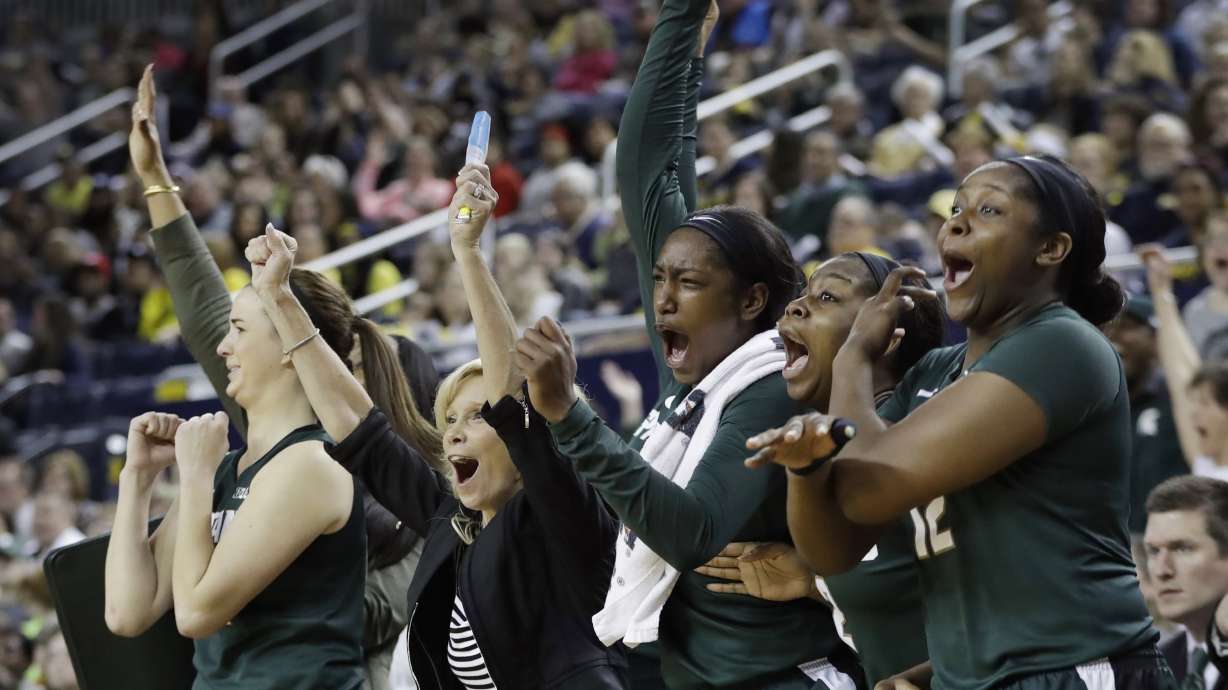 Michigan State beats No. 20 Michigan before record crowd