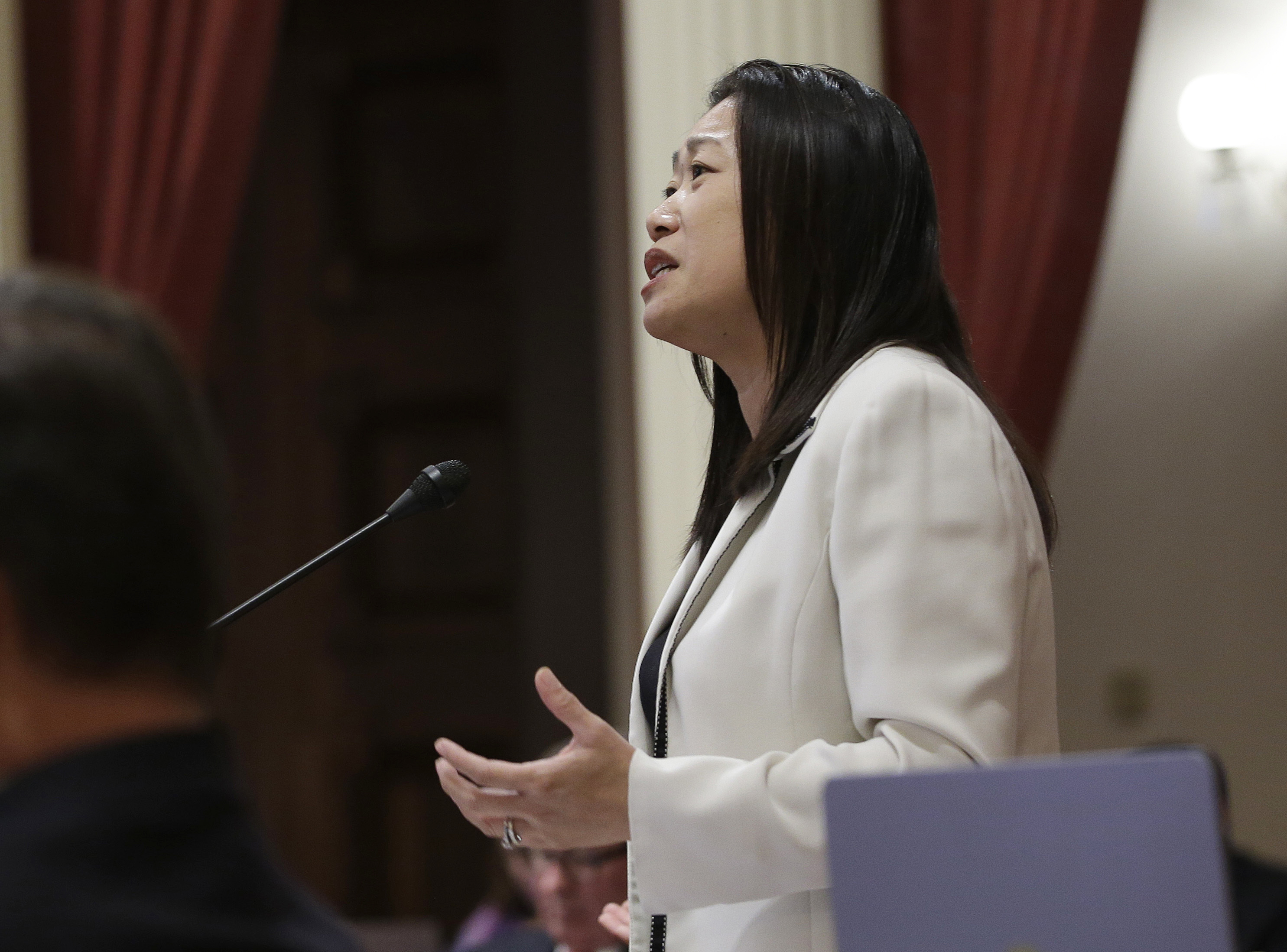 California senator removed after criticizing late lawmaker