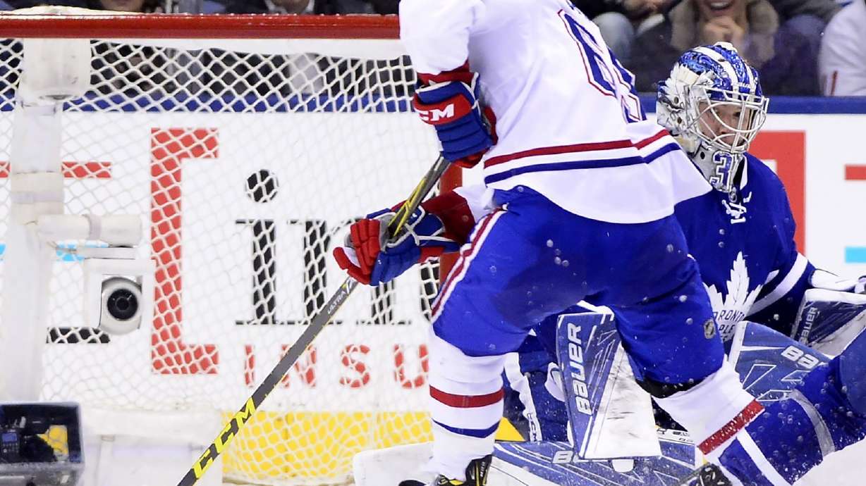Shaw's OT goal gives Canadiens 14th straight win over Leafs