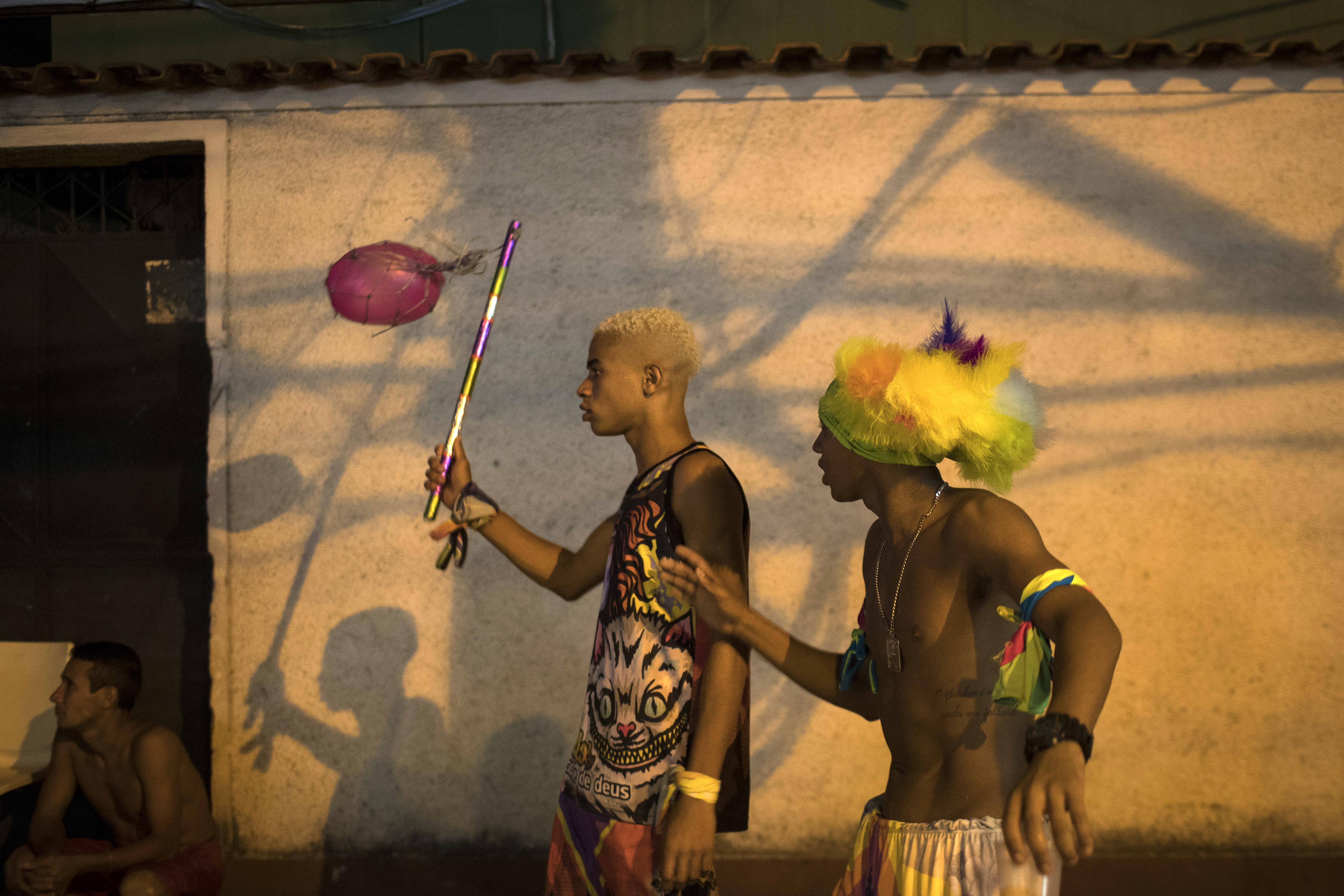 Clown suits, slamming balls form of Brazil Carnival revelry