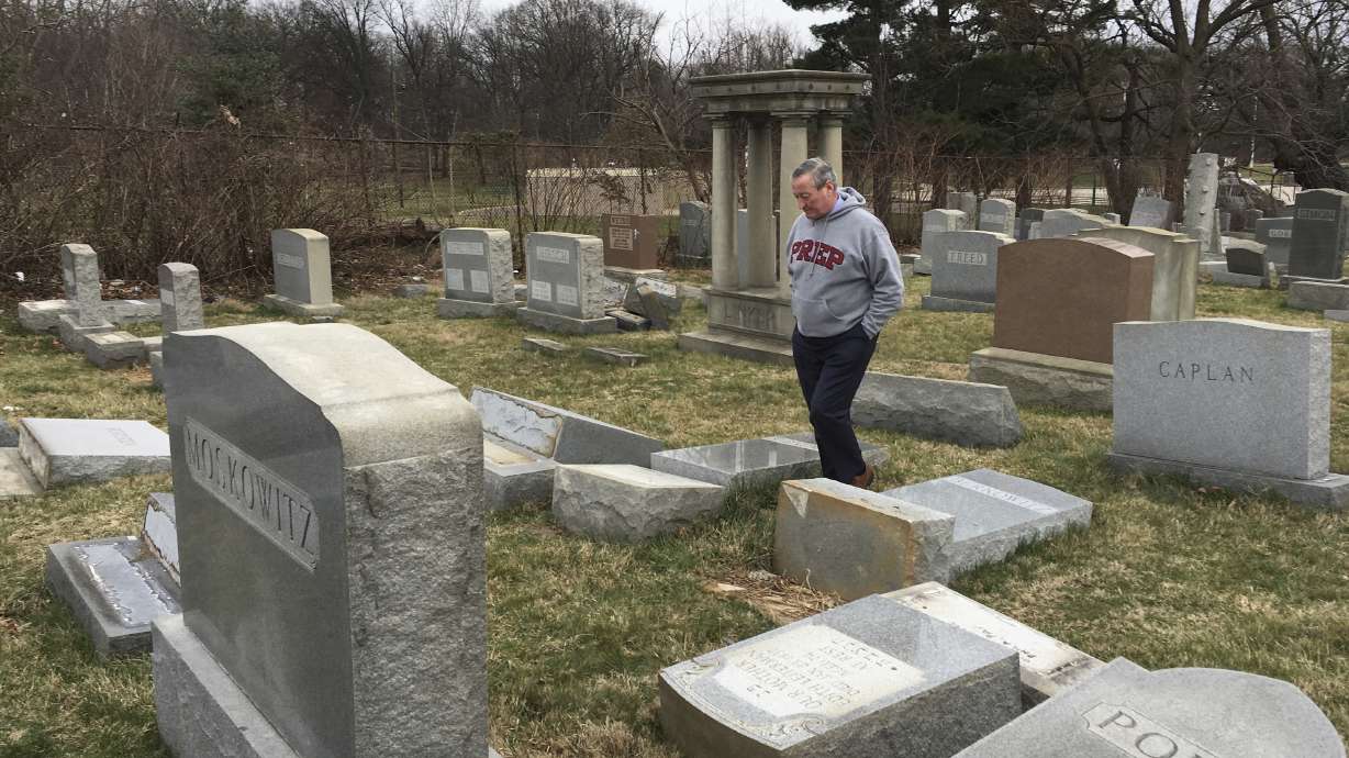 Outpouring of community help for vandalized Jewish cemetery