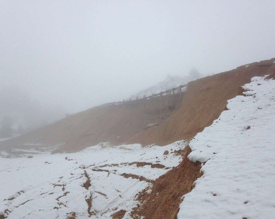 A photo of a landslide next to state Route 12 near Tropic, Utah taken on Feb. 19, 2017 (Photo: Bryce Canyon National Park)