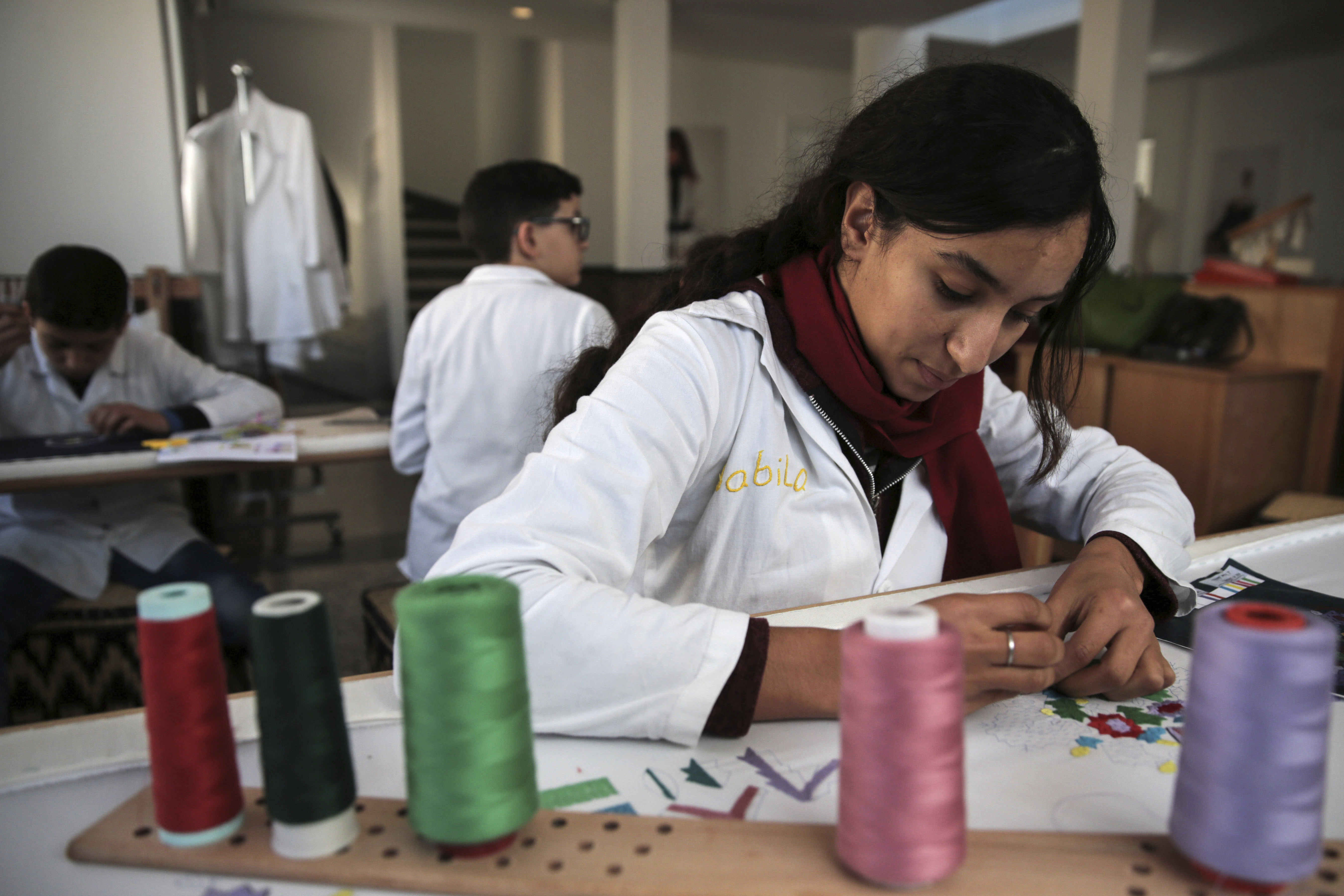 Moroccan designer's embroidery school revives fading art