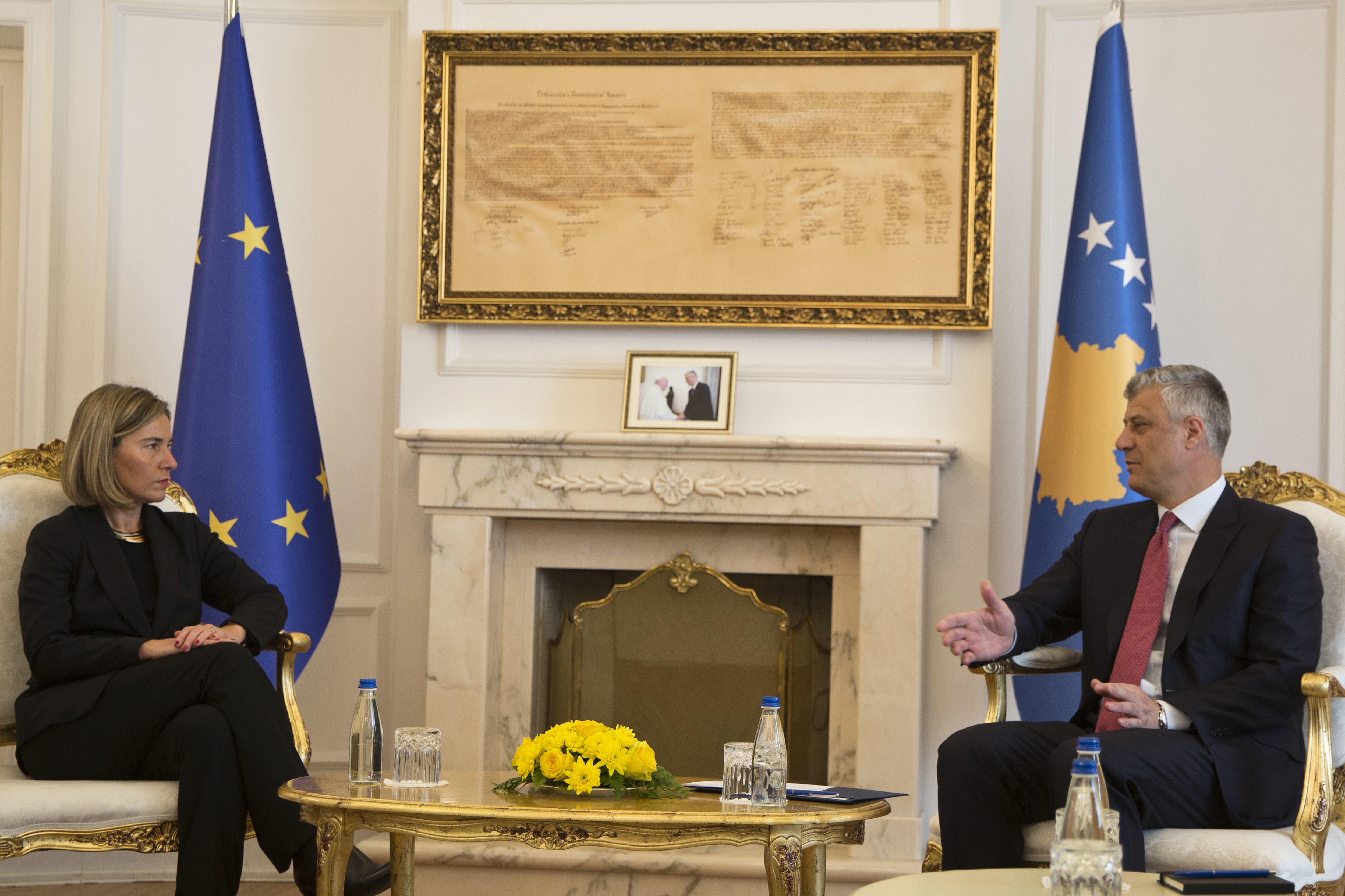 EU's Mogherini urges Kosovo ratify Montenegro border deal