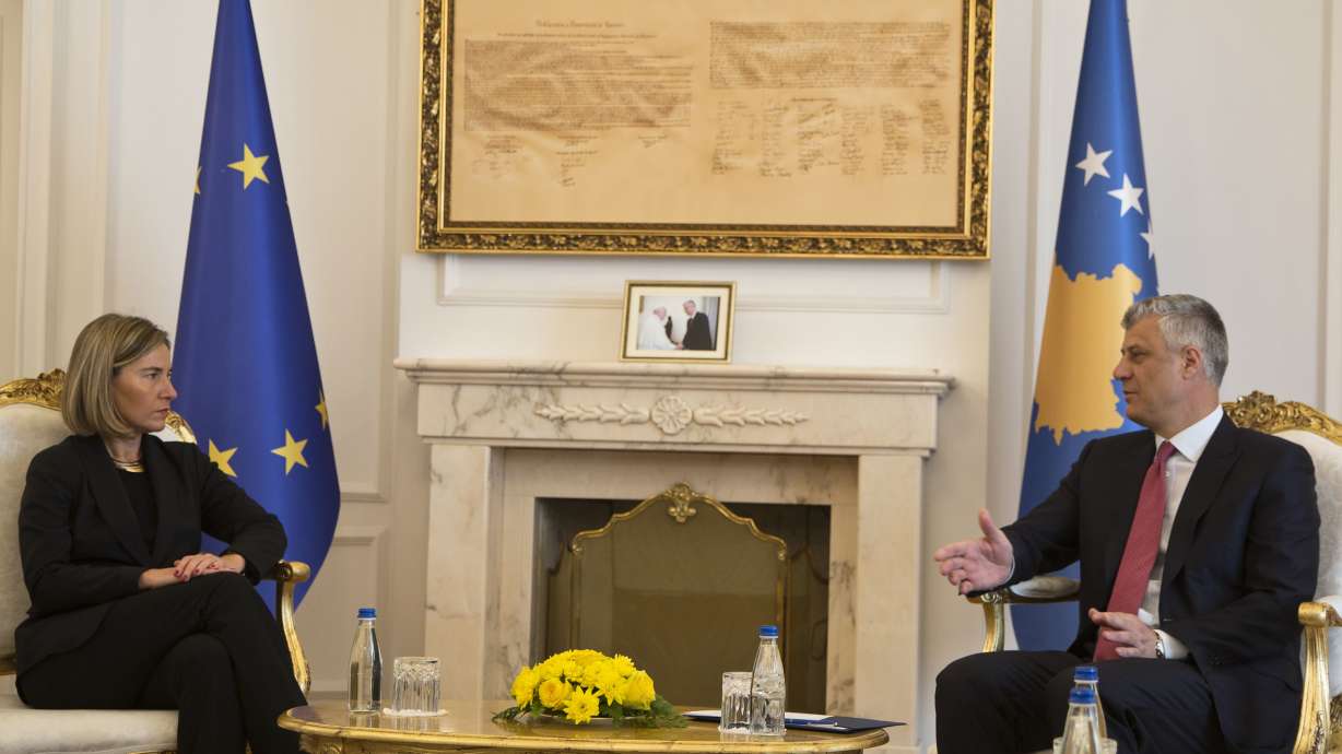EU's Mogherini urges Kosovo ratify Montenegro border deal