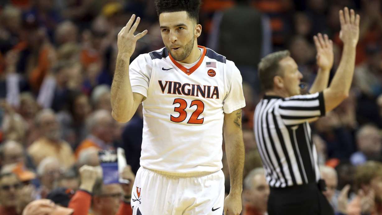 Perrantes leads No. 23 Virginia past Pitt, 67-42