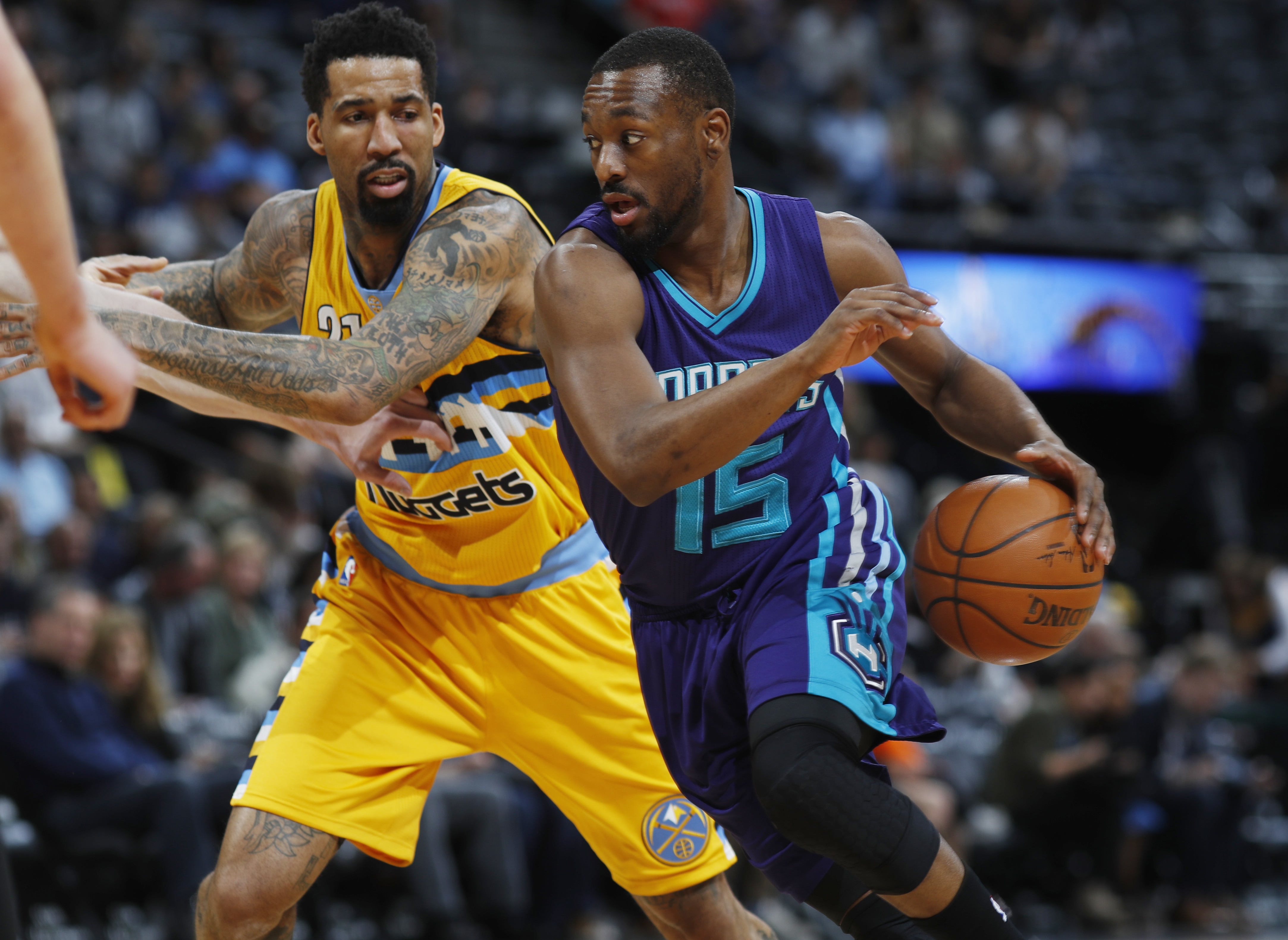 Walker scores 27 as Hornets beat Nuggets, 112-102