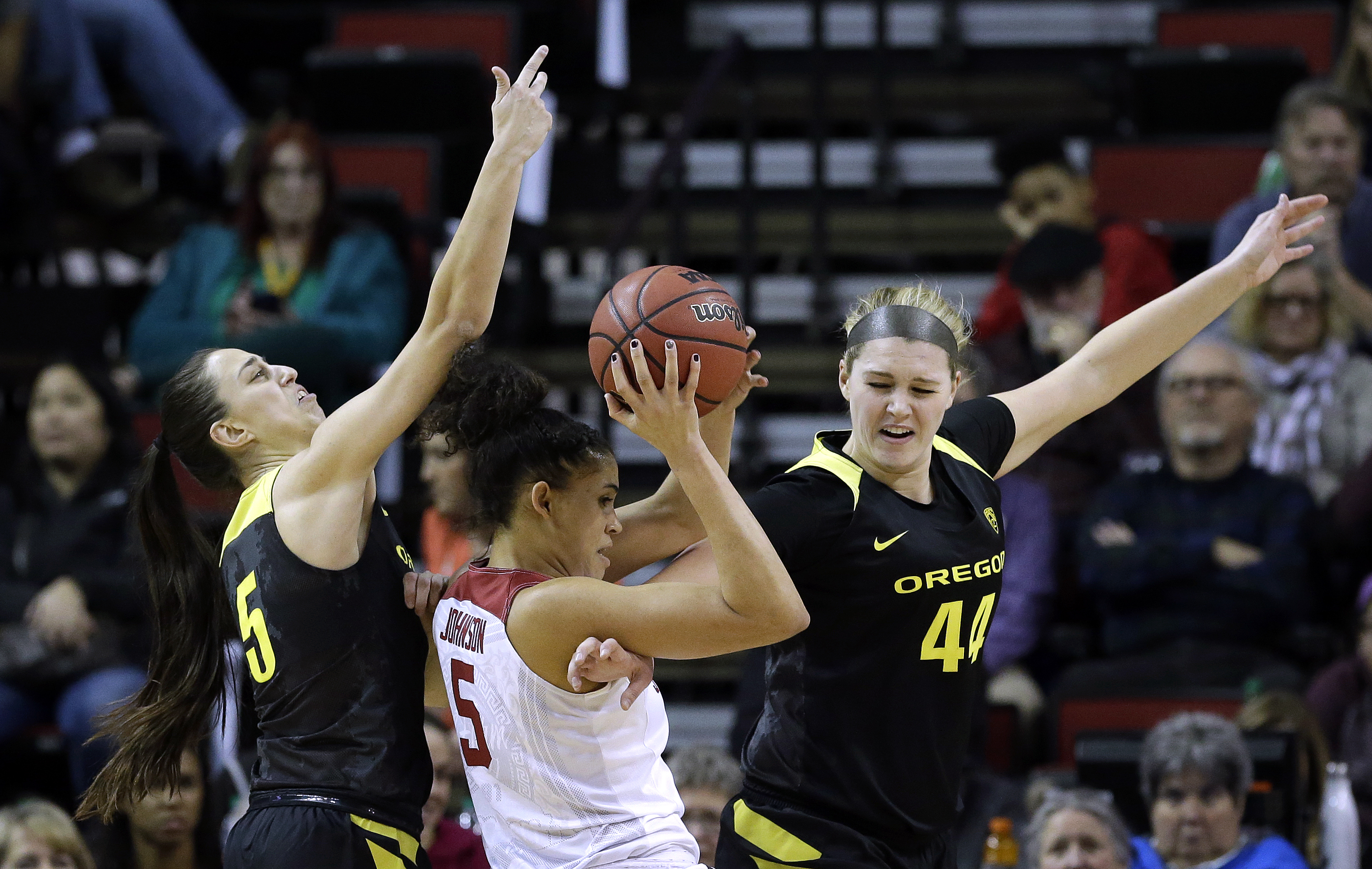 Erica McCall leads No. 10 Stanford past Oregon 71-56