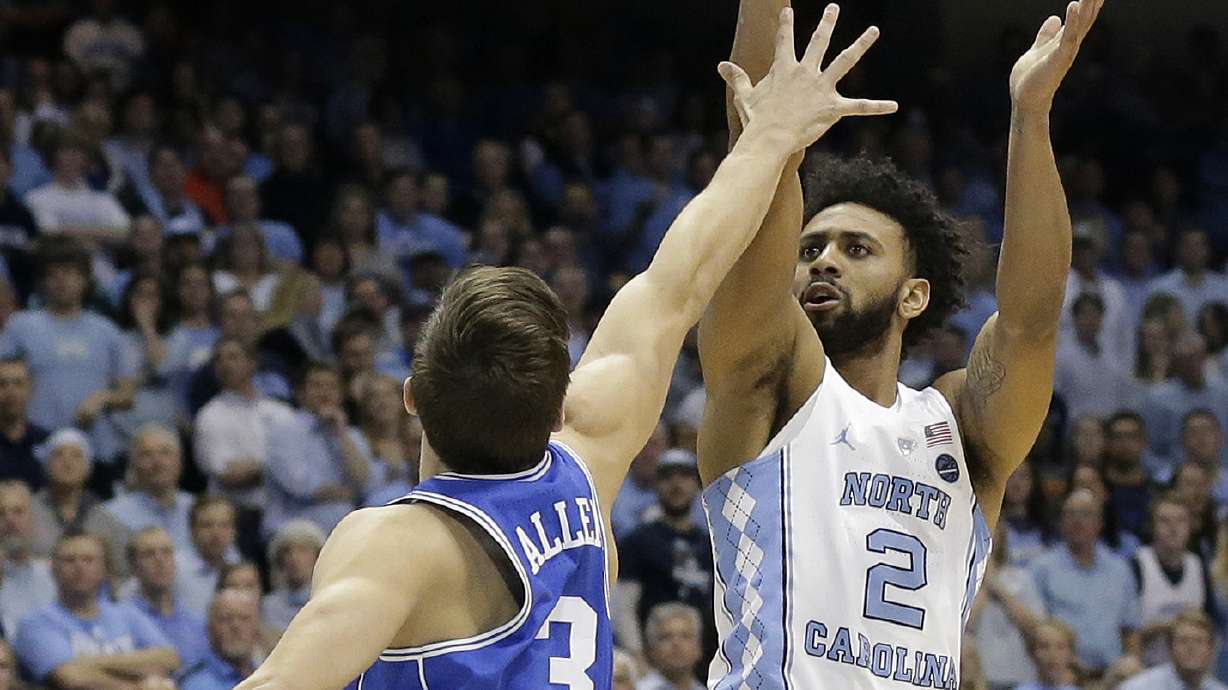 Berry helps No. 5 Tar Heels beat No. 17 Blue Devils 90-83