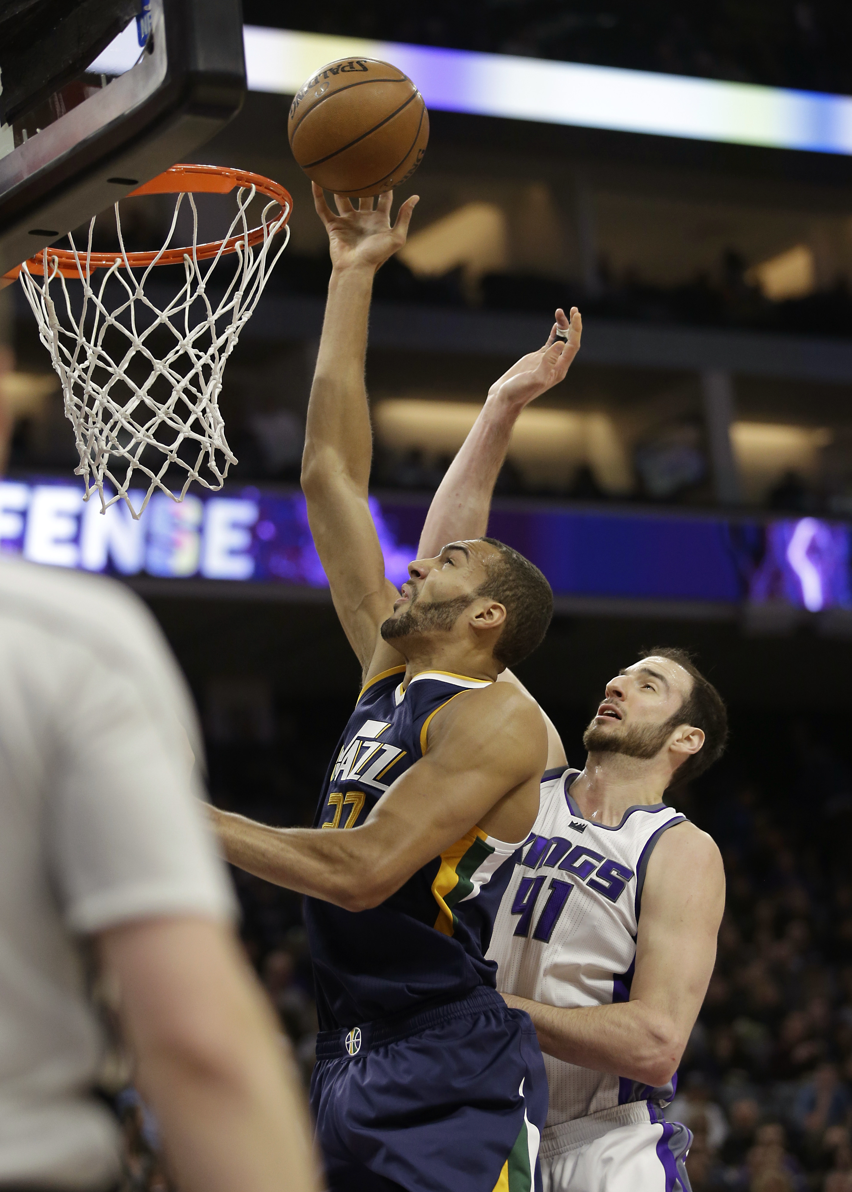 Gobert's reviewed tip-in lifts Jazz past Kings in overtime