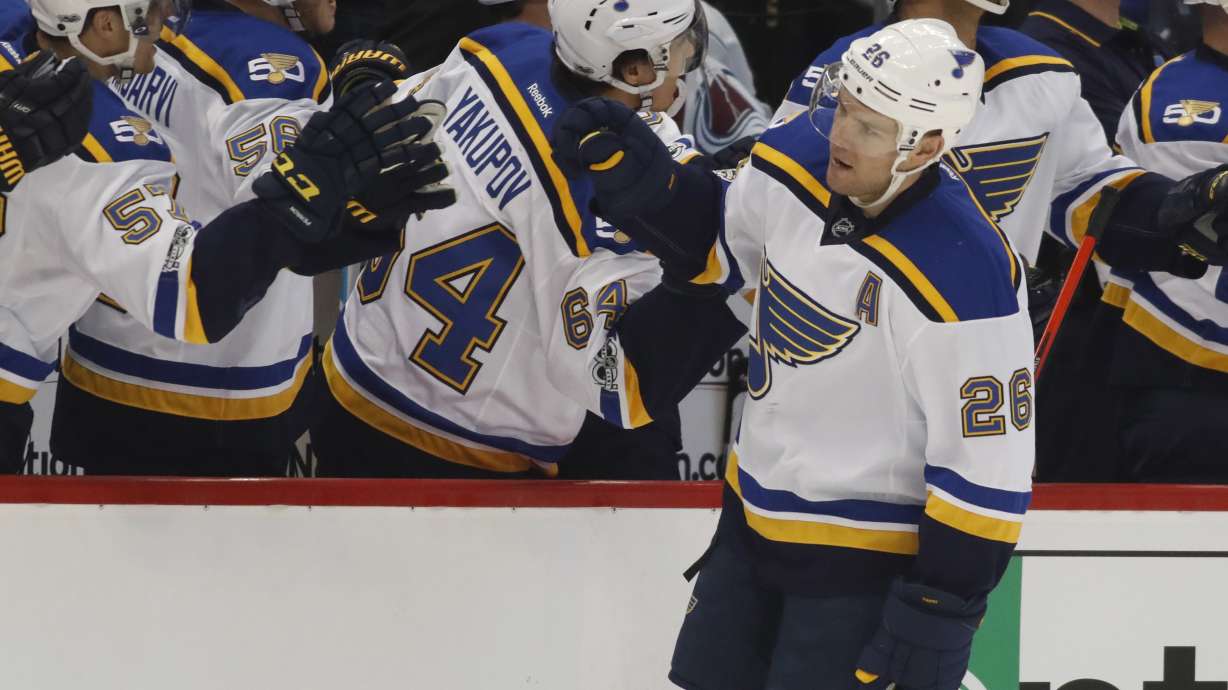 Stastny helps Blues snap 5-game skid with 3-0 win over Avs