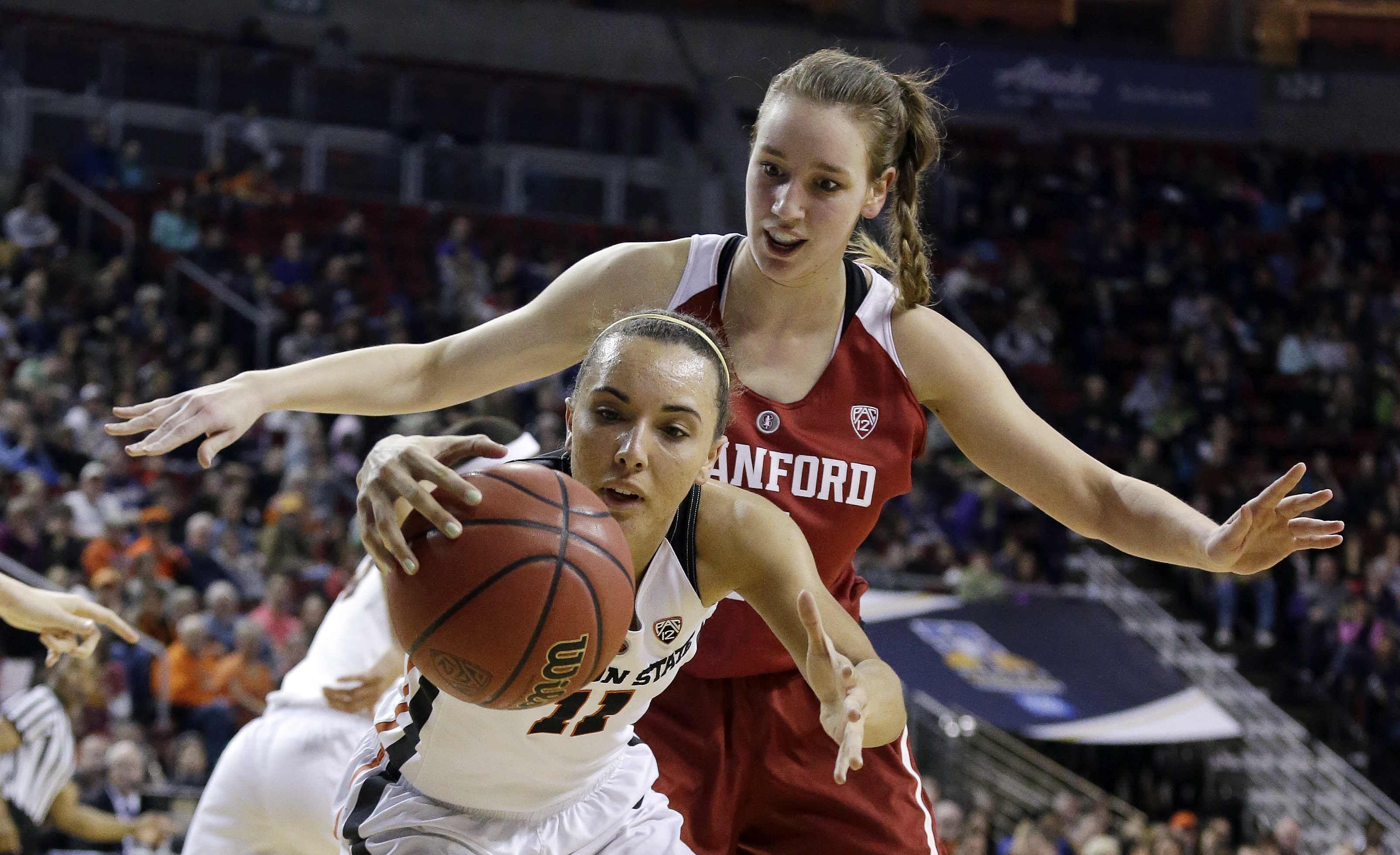 No. 10 Stanford women beat No. 6 Oregon State to win Pac-12