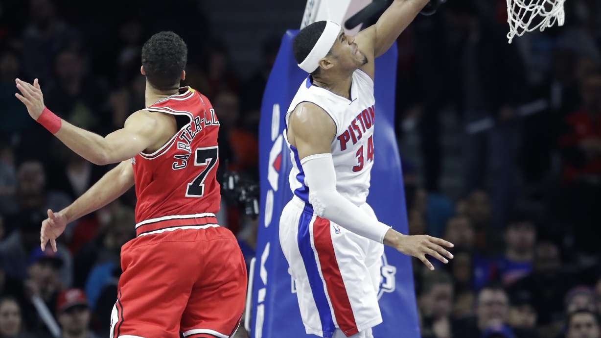 Jackson's big second half lifts Pistons over Bulls, 109-95