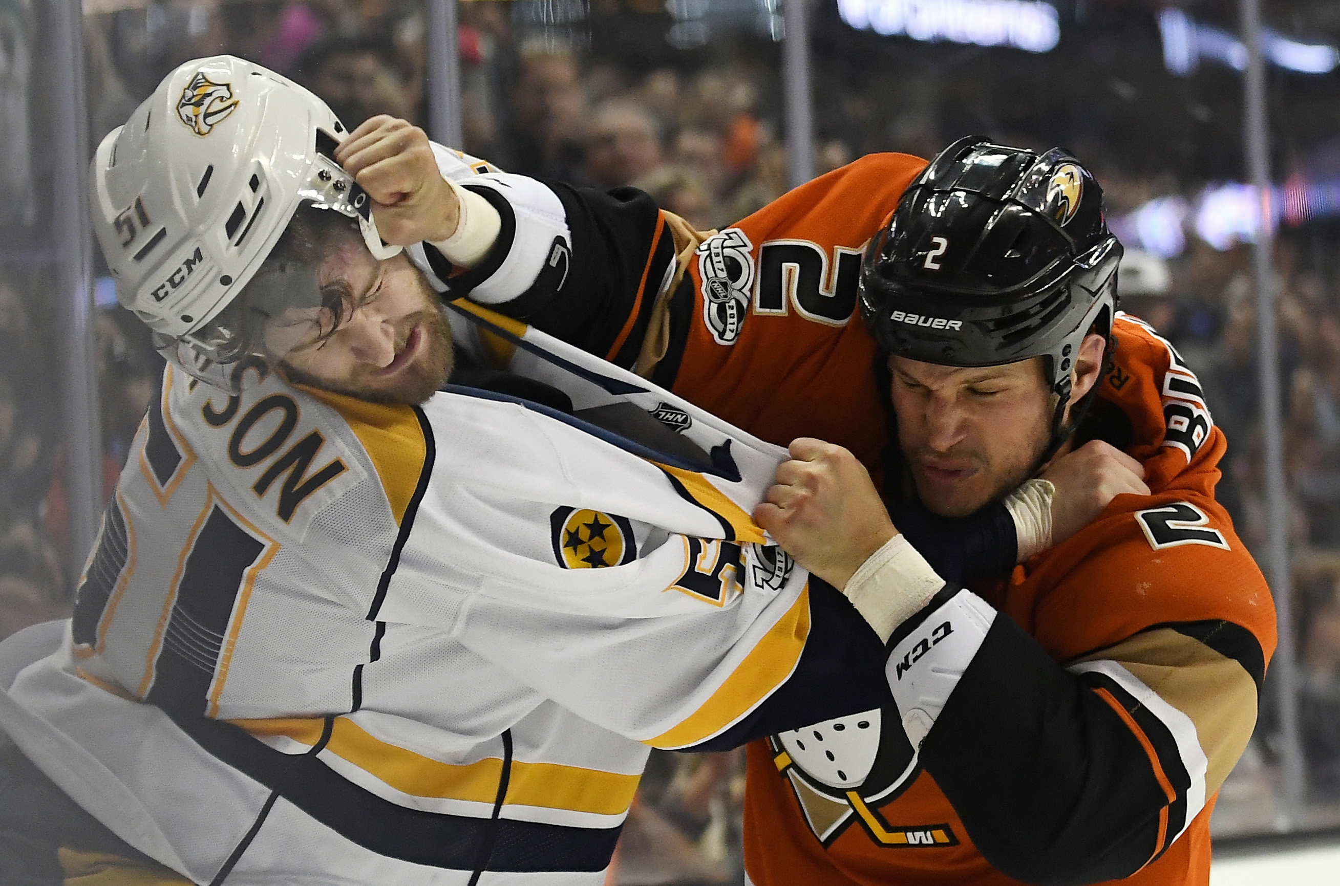 Eaves gets shootout winner, Ducks rally past Predators 4-3