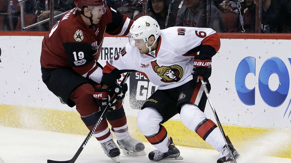 Karlsson's 2 goals lead Senators past Coyotes