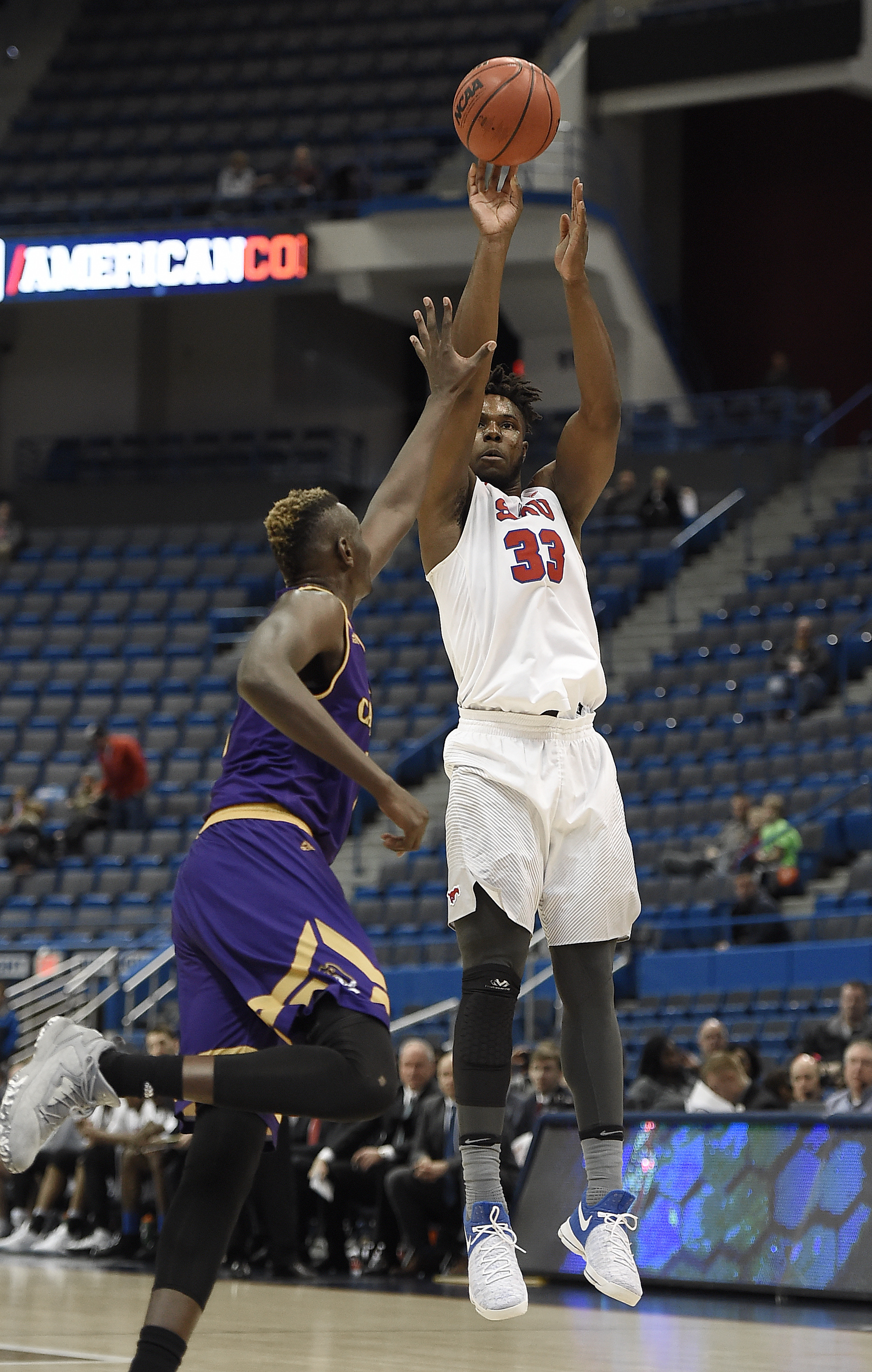 No. 12 SMU holds off ECU 81-77 in AAC quarterfinals