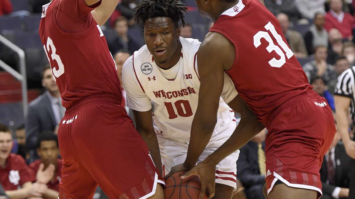 Koenig, Happ, D lead Wisconsin past Indiana 70-60 in Big Ten