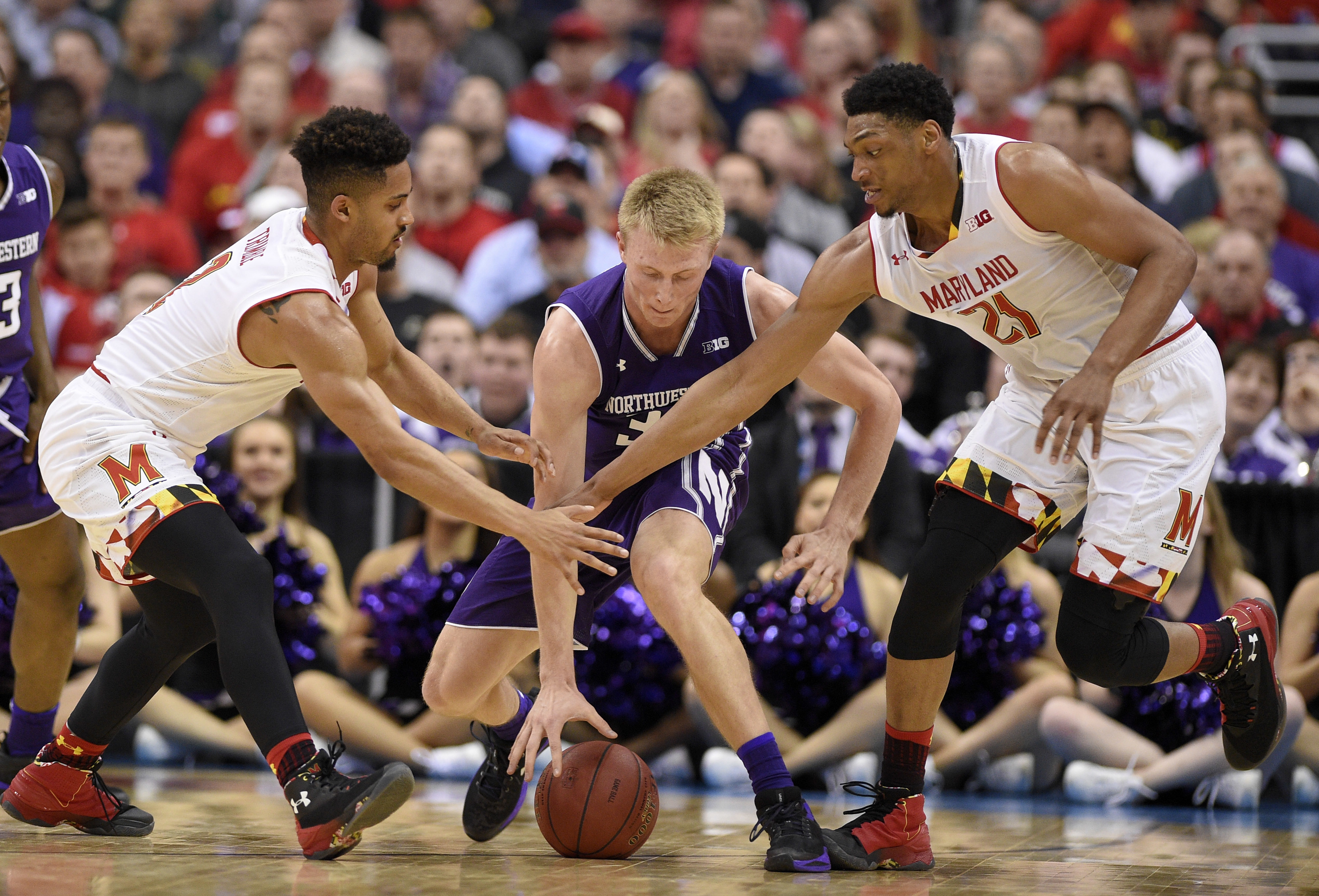Northwestern stuns No. 25 Maryland 72-64 in Big Ten Tourney