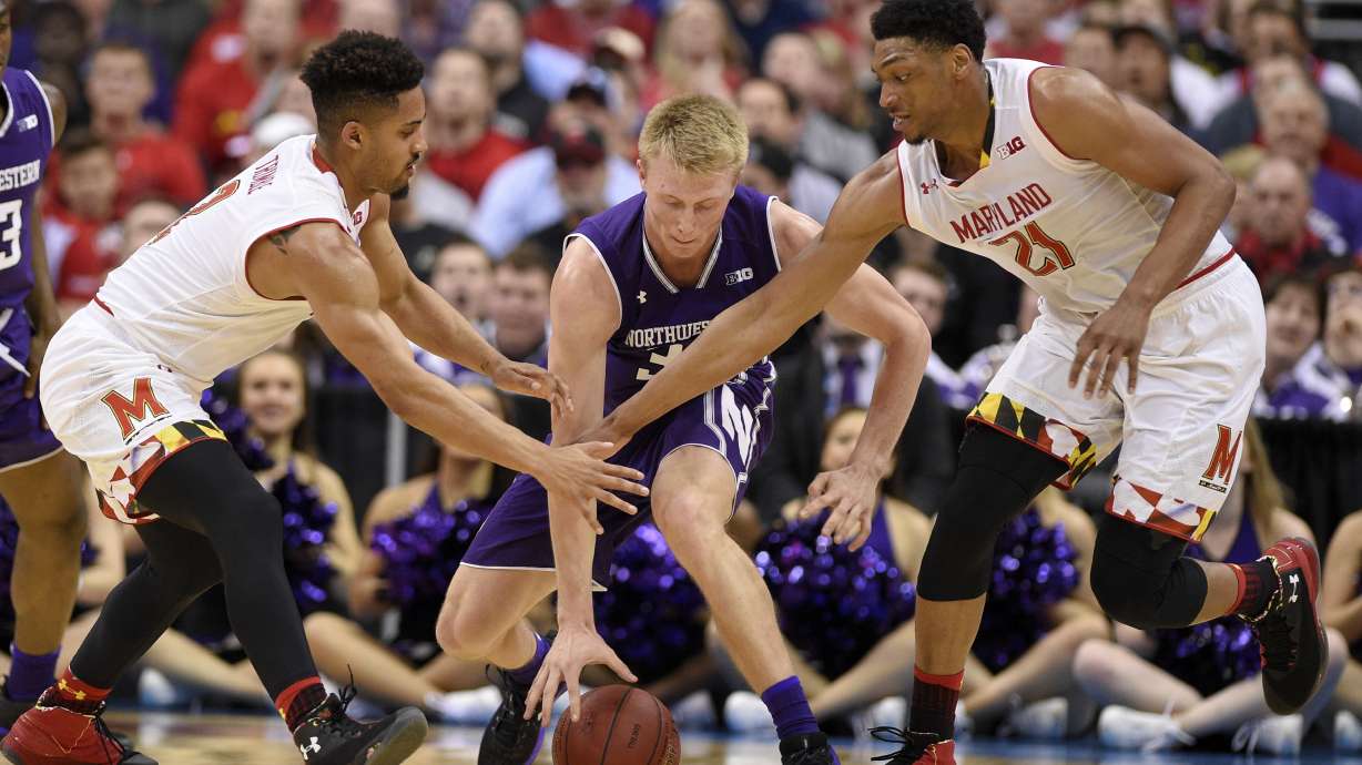 Northwestern stuns No. 25 Maryland 72-64 in Big Ten Tourney