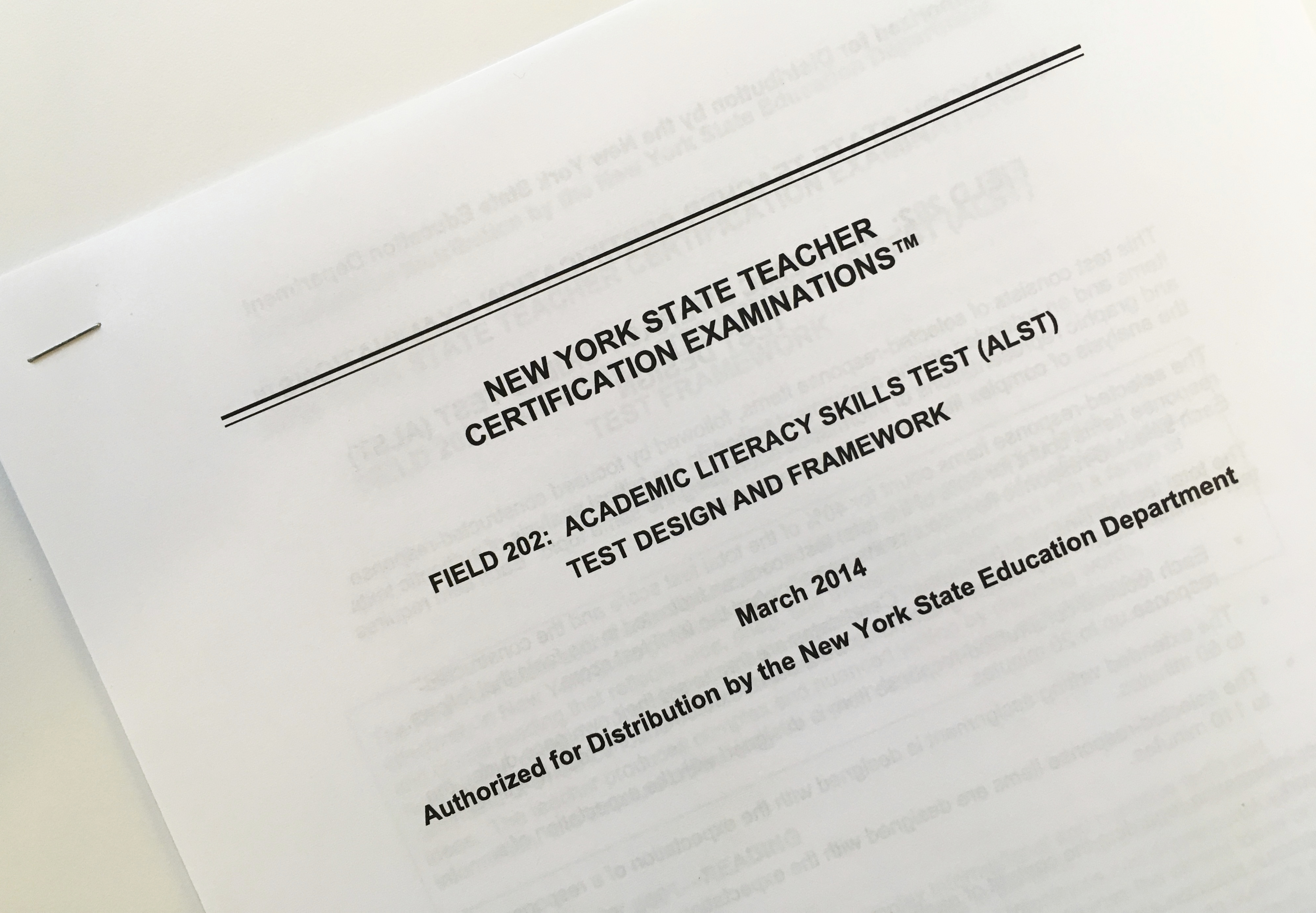 Test meant to screen teachers instead weeded out minorities