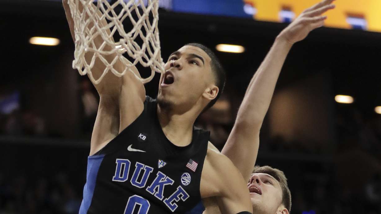 Tatum leads Duke past Notre Dame 75-69 for ACC championship