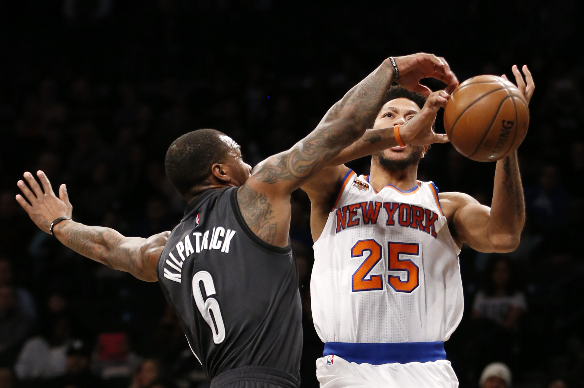 Nets hold off Knicks 120-112 for 1st home win of 2017