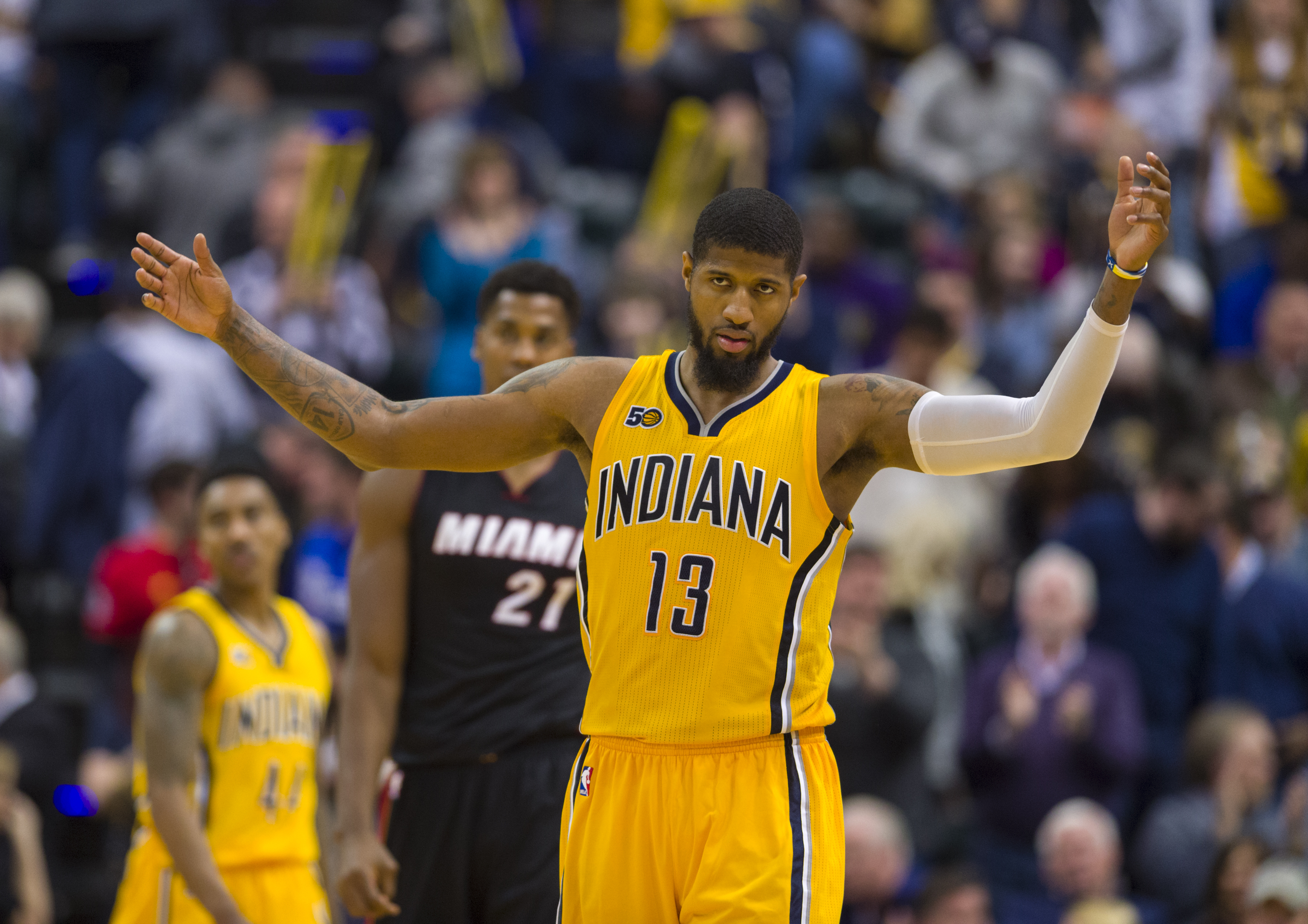 George leads Pacers with 28 points in 102-98 win over Heat
