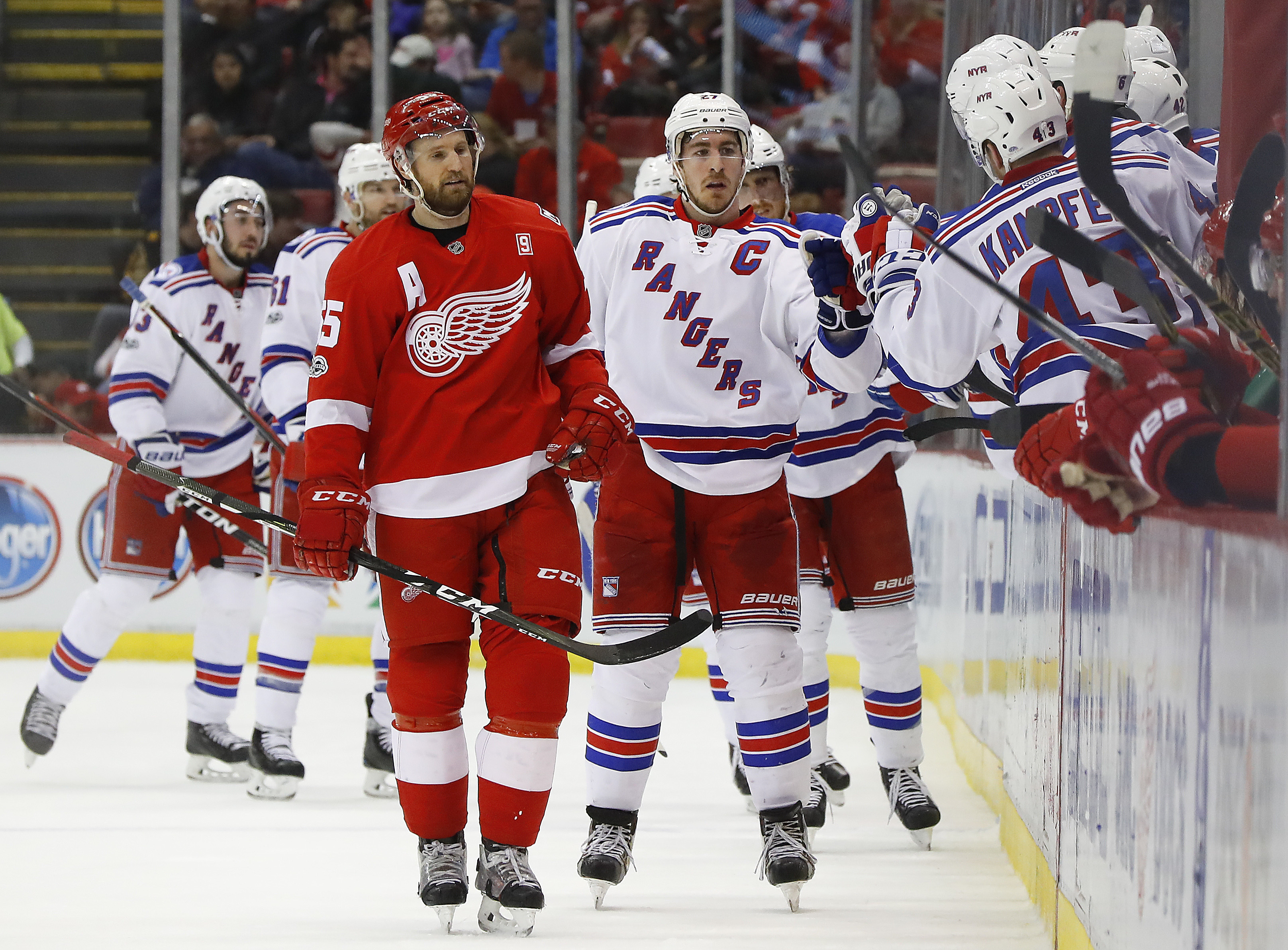 McDonagh leads Rangers to 4-1 win over Red Wings