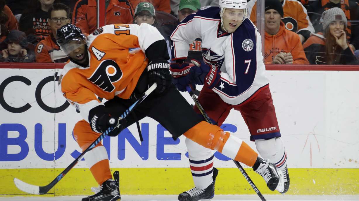 Blue Jackets set franchise records with 5-3 win over Flyers